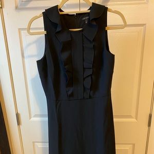 Ann Taylor midi dress with ruffle detail